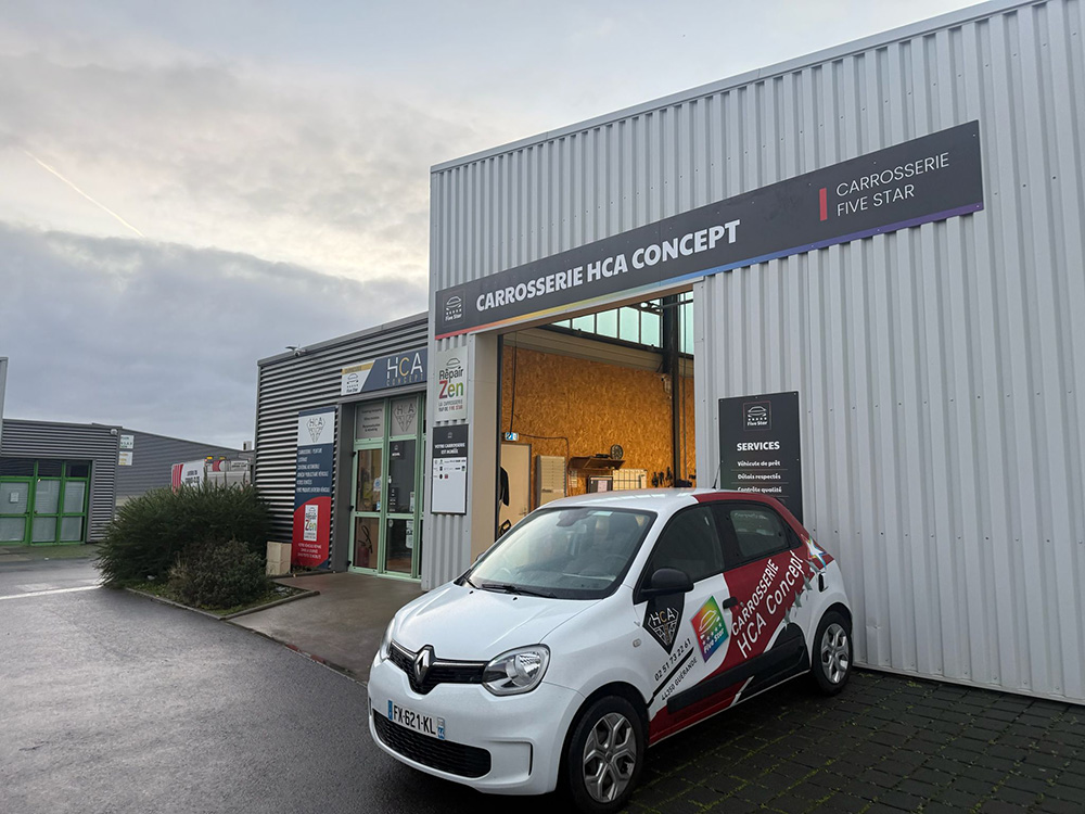 Façade de HCA Concept ; carrosserie à Guérande