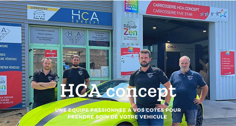 L'Équipe d'HCA Concept, carrosserie à Guérande