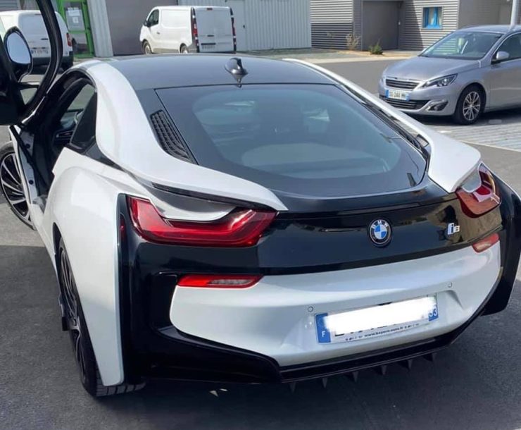 HCA concept BMW I8 covering noir brillant sur éléments arrière